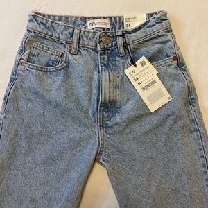 Zara Jeans: Classic Mom Fit Hi-Rise Ankle Length